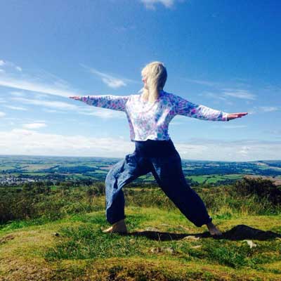 Kathy Hutchings Warrior on Kit Hill in Cornwall 